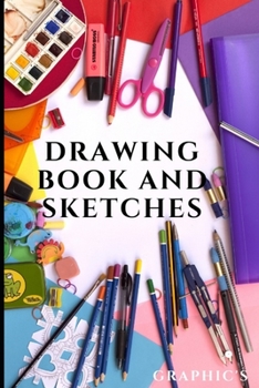 Paperback Drawing Book and Sketches: 100 pages - multicoloured coverage Book