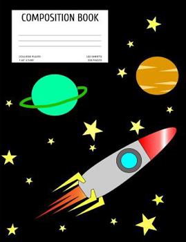 Paperback Composition Book: Planets; College Ruled; 100 Sheet/200 Pages; 7.44 X 9.69 Book