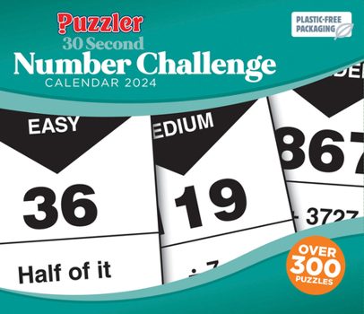 Calendar 2024 30 Second Number Challenge Puzzler Boxed Calendar Book