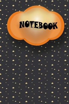 Paperback Notebook: Lined Journal to write in- Halloween Gift Idea: (cover: Back background with mini stars) Book