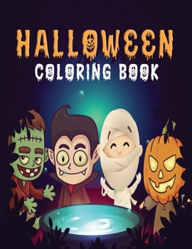 Paperback Halloween Coloring Book: More Than 50 design, Halloween Coloring Book for Kids All Ages 2-4, 4-8 Book