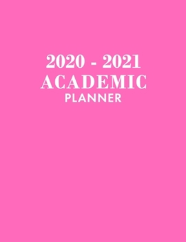 Paperback Academic Planner 2020-2021: Academic Year July 2020 - June 2021, 7 Subject Weekly Student Planner + Monthly Calendars & Goals Section, Homework Pl Book