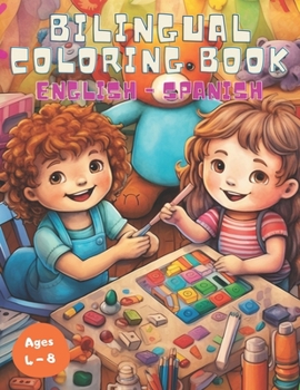 Paperback Bilingual Coloring Book: English-Spanish Book