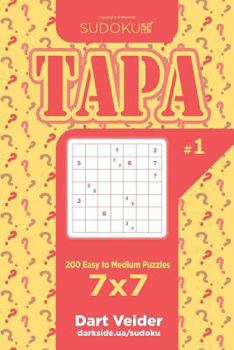 Paperback Sudoku Tapa - 200 Easy to Medium Puzzles 7x7 (Volume 1) Book