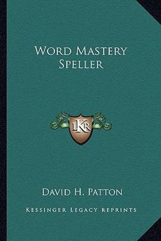 Paperback Word Mastery Speller Book