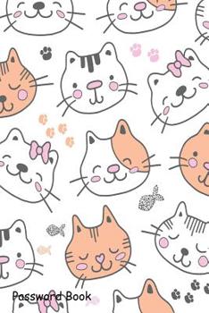 Paperback Password Book: Include Alphabetical Index With Cute Seamless Pattern Cats Book