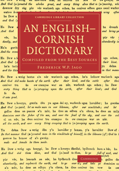 Paperback An English Cornish Dictionary: Compiled from the Best Sources Book