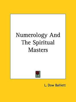 Hardcover Numerology And The Spiritual Masters Book