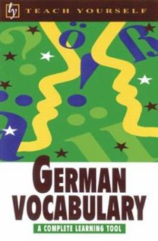 Paperback Teach Yourself German Vocabulary Book