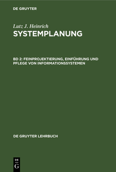 Hardcover Feinprojektierung, Einführung und Pflege von Informationssystemen [German] Book
