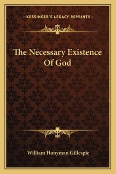 Paperback The Necessary Existence Of God Book