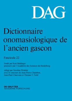 Paperback Dictionnaire onomasiologique de lancien gascon [French] Book