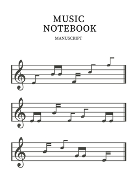 Manuscript Music Notebook: Manuscript Music Notebook,Music Writing Notebook For notes,Blank Sheet Music Notebook