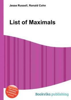 Paperback List of Maximals Book