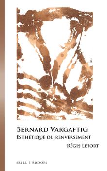 Hardcover Bernard Vargaftig [French] Book