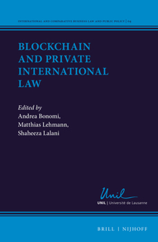 Hardcover Blockchain and Private International Law Book