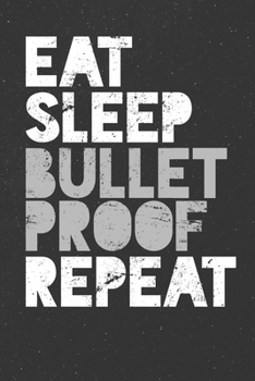 Eat Sleep Bullet Proof Repeat Butter Ketosis: Ready to Play Paper Games | Eat Sleep / Hangman, Tic Tac Toe, Four In A Row, Battleships ( 6 x 9 inches ... Trip Entertainment Pencil and Paper Games