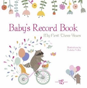 Hardcover Baby's Record Book (Girl): My First Three Years Book