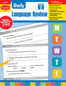 Paperback Daily Language Review, Grade 2 Teacher Edition Book