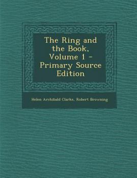 Paperback Ring and the Book, Volume 1 Book