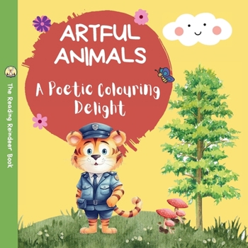 Paperback Artful animals: A Poetic Colouring Delight Book