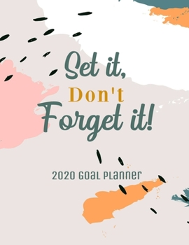 Paperback 2020 Goal Planner: Monthly Weekly Goal Planner Journal with Habit and Fitness Tracker 8.5" x 11" Book