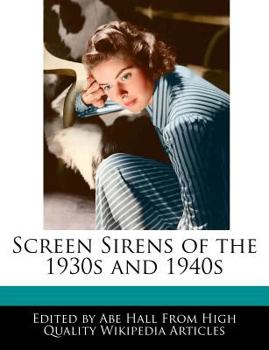 Paperback Screen Sirens of the 1930s and 1940s Book