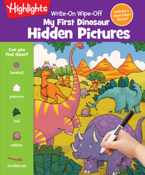 Spiral-bound Write-On Wipe-Off My First Dinosaur Hidden Pictures Book
