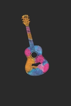 Paperback Colorful Guitar: Guitars Notebook, Dotted Bullet (6" x 9" - 120 pages) Musical Instruments Themed Notebook for Daily Journal, Diary, an Book