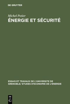 Hardcover Énergie et sécurité [French] Book