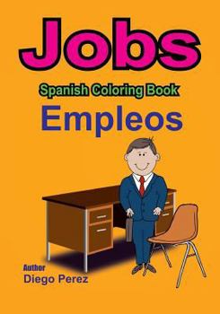 Paperback Spanish Coloring Book: Jobs Book