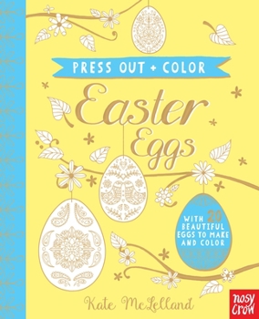 Hardcover Press Out and Color: Easter Eggs Book