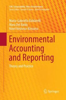 Paperback Environmental Accounting and Reporting: Theory and Practice Book