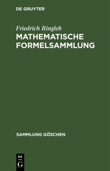 Hardcover Mathematische Formelsammlung [German] Book