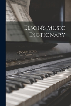 Paperback Elson's Music Dictionary Book