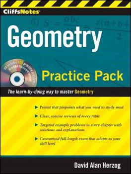 Paperback Cliffsnotes Geometry Practice Pack with CD [With CDROM] Book