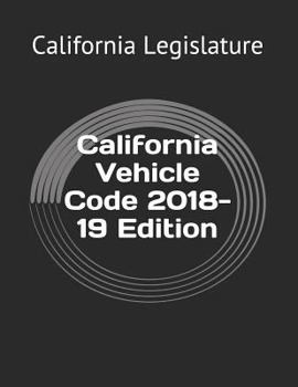 Paperback California Vehicle Code 2018-19 Edition Book