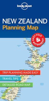 Map Lonely Planet New Zealand Planning Map Book