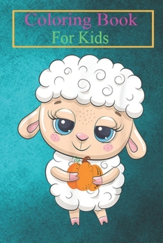 Coloring Book For Kids: Cool Baby Sheep Halloween Costume Funny Lazy Easy Animal Coloring Book: For Kids Aged 3-8 (Fun Activities for Kids)