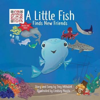 Paperback A Little Fish Finds New Friends Book