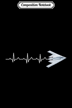 Composition Notebook: Airplane B-17 Flying Fortress Heartbeat Pilot Flying Gift  Journal/Notebook Blank Lined Ruled 6x9 100 Pages