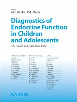 Hardcover Diagnostics of Endocrine Function in Children and Adolescents Book