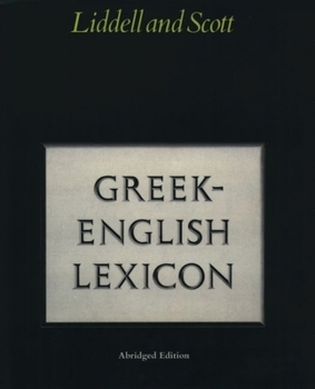 Hardcover Abridged Greek-English Lexicon Book