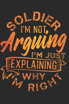 SOLDIER NOTEBOOK: Soldier Notebook the perfect gift idea for soldiers or female servicemen. The paperback has 120 white pages with dot matrix that assist you in writing or sketching.