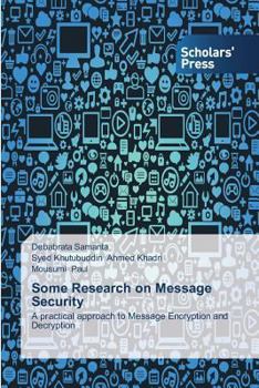 Paperback Some Research on Message Security Book