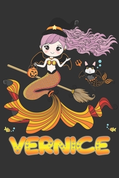Vernice: Vernice Halloween Beautiful Mermaid Witch Want To Create An Emotional Moment For Vernice?, Show Vernice You Care With This Personal Custom ... Very Own Planner Calendar Notebook Journal