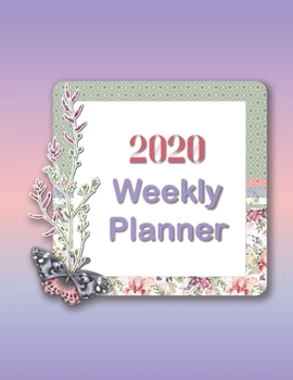Paperback 2020 Weekly Planner: dated yearly planning calendar with notes, habit tracker, 2-page per week spread Book