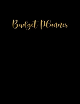 Paperback Budget Planner: Black Minimalist Financial Workbook, Non-Dated Monthly Planner for Men, 52-Week Saving Challenge, Expense Tracker, Lar Book