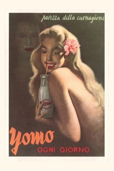 Paperback Vintage Journal Yomo, Advertisement for Italian Drink Book