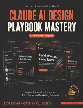 CLAUDE AI DESIGN PLAYBOOK MASTERY: 10 Real-World Projects with Proven Prompts for Prototypes, Pitch Decks, and Marketing Collateral (THE CLAUDE AI MASTERY)